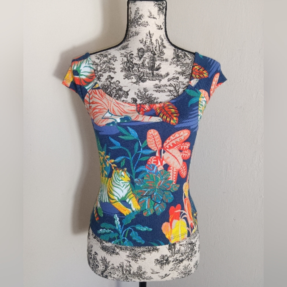 NWT ANTHROPOLOGIE MAEVE Off The Shoulder Crop Top ~ Small